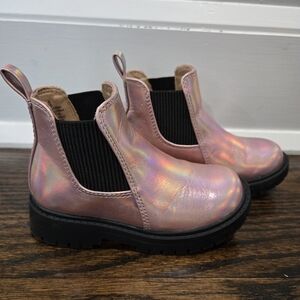 Old Navy Iridescent Pink Kids Boots